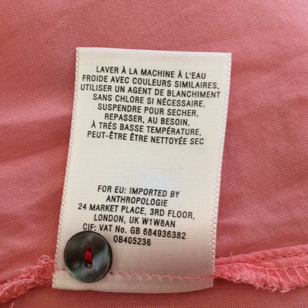 Anthropologie Maeve Laiken Henley Blouse s… - Picture 7 of 8